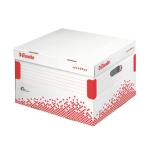 Esselte - Archívna krabica Esselte Speedbox L so sklápacím vekom biela/červená