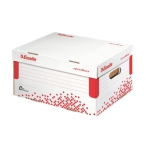 Esselte - Archívna krabica Esselte Speedbox A4 so sklápacím vekom biela/červená