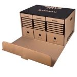 DONAU - Archívna krabica s predným otváraním DONAU hnedá 555×360×315 mm