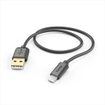 HAMA - Hama MFi USB kábel pre Apple, USB-A Lightning 1,5 m, čierny