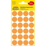 Avery Zweckform - Etikety kruhové 18mm Avery neónovo oranžové