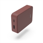 HAMA - Hama Colour 10, powerbanka 10000 mAh, 3 A, výstup: USB-C, USB-A, červená